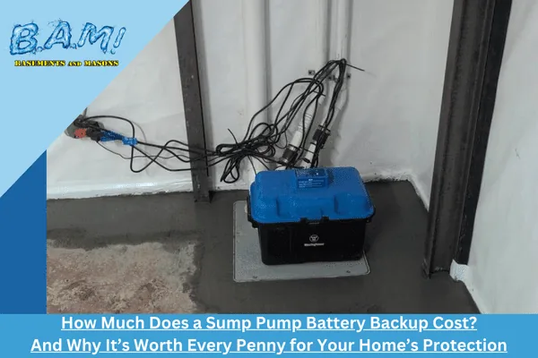 How Much Does a Sump Pump Battery Backup Cost