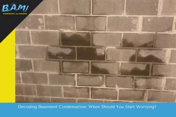 Basement condensation and when to worry — BAM Basements & Masons, Des Moines Iowa