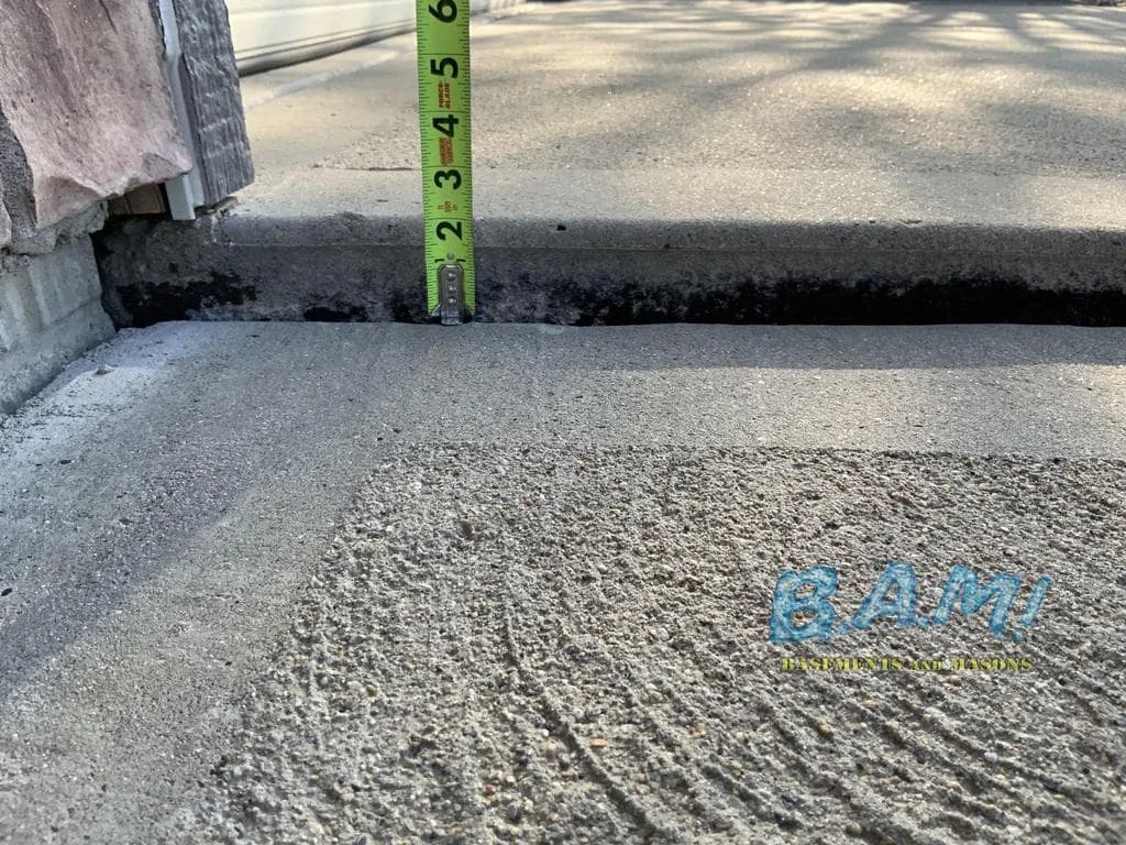 Polyfoam concrete lifting and leveling — BAM Basements & Masons Des Moines Iowa