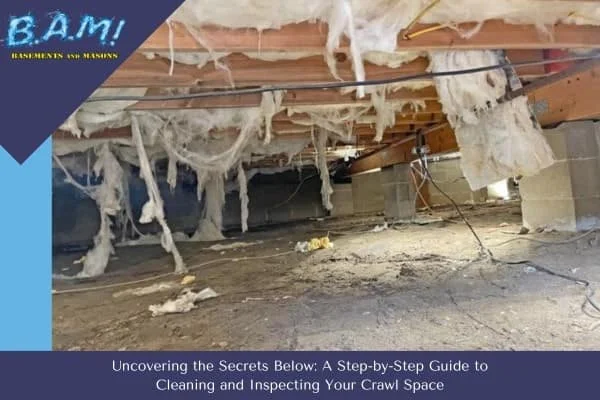 Crawl space encapsulation with vapor barrier — BAM Basements & Masons Iowa