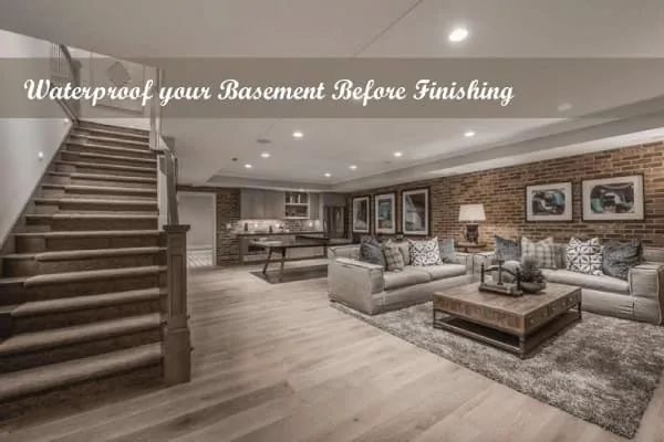 Finish basement waterproofing — BAM Basements & Masons, Des Moines Iowa