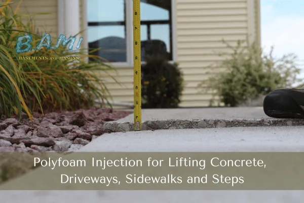 Benefits of polyfoam injection for concrete lifting — BAM Basements & Masons Iowa