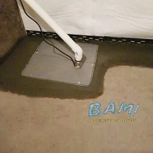 Sump pump installation in Iowa basement — BAM Basements & Masons Des Moines