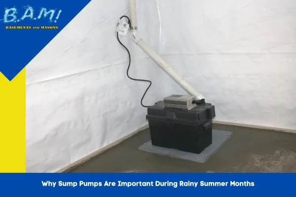 Sump pump installation in Iowa basement — BAM Basements & Masons Des Moines