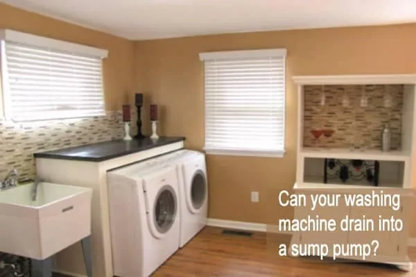 Washer drain sumppump — BAM Basements & Masons, Des Moines Iowa