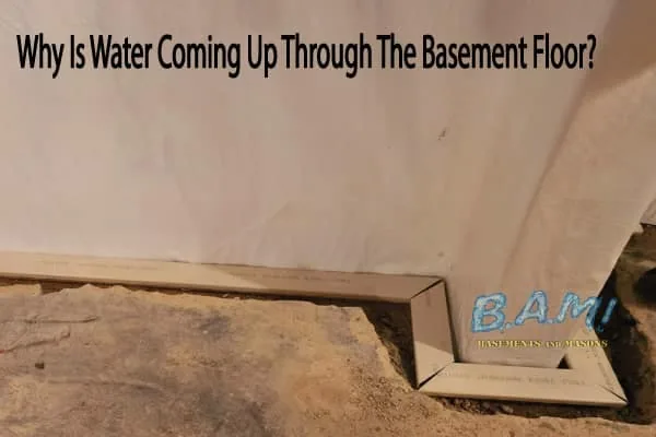 Water coming up through basement floor — hydrostatic pressure issue in Des Moines Iowa home