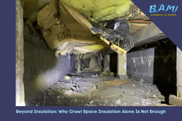 Why crawl space insulation alone is not enough — encapsulation needed for Iowa homes