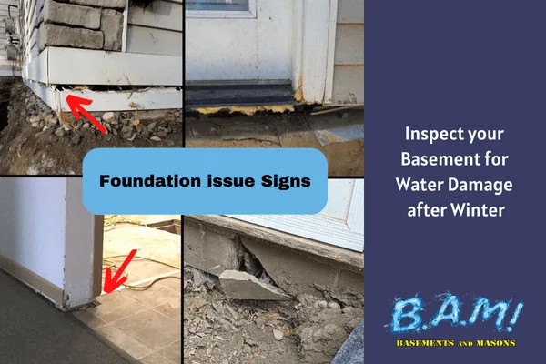Winter basement and foundation inspection in Iowa — BAM Basements & Masons